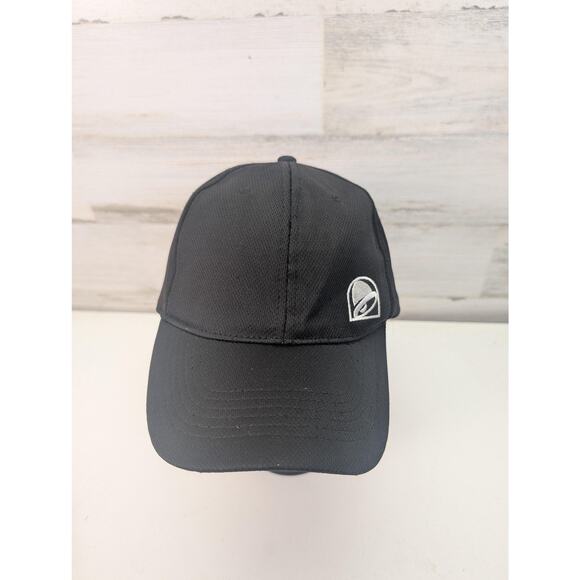 Taco Bell Hat Cap Snap Back Black Mesh Employee Uniform Embroidered Crew Mens - Picture 1 of 11